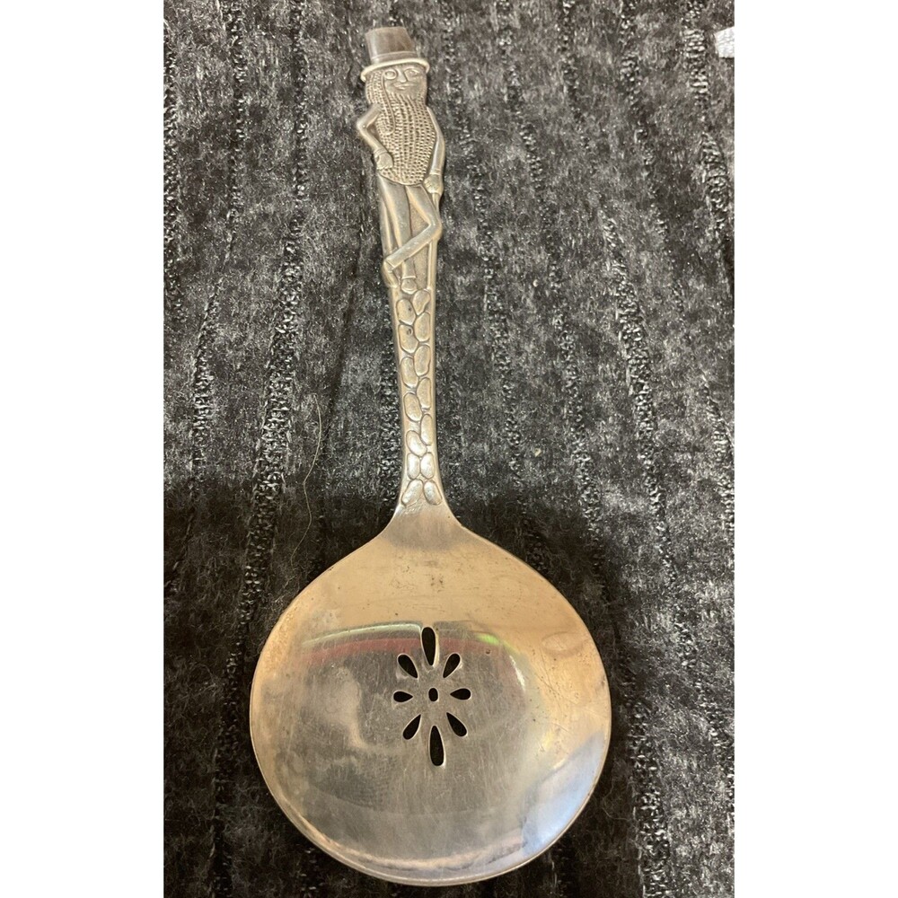 Mr. Peanut Collector's Carlton Silver Plate Nut Serving Spoon